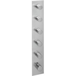 Herzbach jeu de finition Logic XL 11.525005. 2000 .09 module de thermostat Universal , tableau de bord carré, Inox brossé