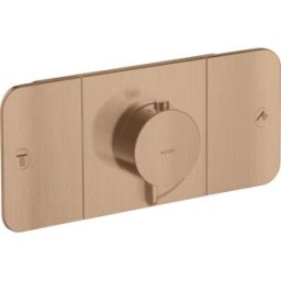 Hansgrohe Axor One set de montage final 45712310 module thermostatique encastré, 2 consommateurs, or rouge brossé