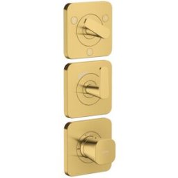 Hansgrohe Axor Citterio C module thermostat 380/120, 49710990 sans structure, optique or poli, encastré, avec rosaces