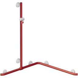 Hewi System 800 K Hewi match0 950.35.3S9133 longueur spéciale, support de douche, supports et rubinrot signalisation Rosetten , rubinrot