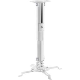 Reflecta Prometheus Support plafond pour projecteur support de plafond, rotatif, inclinable Distance sol/plafond (max.): 580 mm blanc