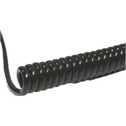 BKL Electronic 1506214 Câble spiralé Li12Y11Y 1200 mm / 4800 mm 4 x 0.50 mm² noir 1 pc(s)