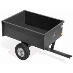 MGF Remorque tractée pour autoportée, remorque en métal, roues grand format - 122x86 (h 37 cm)