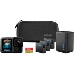 GoPro HERO13 POWER BUNDLE Caméra sport 5.3K, 4K, 2.7K, Full HD, Bluetooth, double écran, écran tactile, protégé contre la poussière, étanche, WiFi, accéléré,