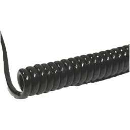 BKL Electronic 1506204 Câble spiralé Li12Y11Y 800 mm / 3200 mm 2 x 0.14 mm² noir 1 pc(s)