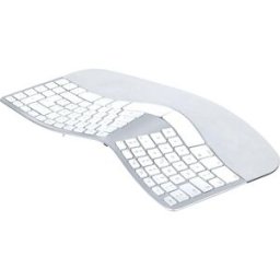 Matias FK413D-DE Sculpted Ergonomic Rechargeable Keyboard for Mac sans fil Clavier allemand, QWERTZ, Mac argent ergonomique