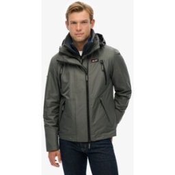 Superdry Homme Veste Coupe-vent Mountain à Capuche Dark Grey Taille: XL