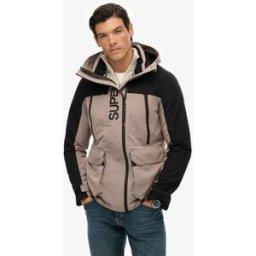 Superdry Homme Veste Coupe-vent Color Block Beige Taille: M