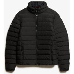 Superdry Homme Doudoune Matelassée Imprimée Fuji Noir Taille: Xxxl
