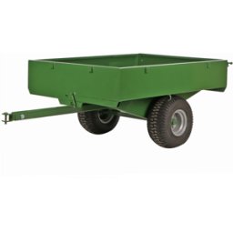 Francini FQ4 - Remorque en acier pour tracteur tondeuse - 120x90(h 25 cm)