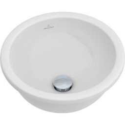 Villeroy und Boch Lavabo à encastrer Villeroy & Boch LOOP & FRIENDS 618133R1 Ø 33 cm, blanc C-plus, sans plage de robinetterie, sans trop-plein