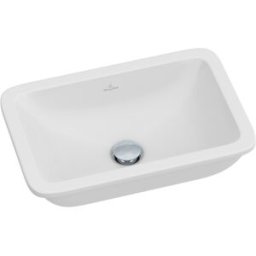Villeroy und Boch Lavabo à encastrer sous plan Villeroy & Boch LOOP & FRIENDS 616311R1 45 x 28 cm, blanc C-plus, sans plage de robinetterie, sans trop-plein