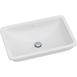 Villeroy und Boch Lavabo à encastrer sous plan Villeroy & Boch LOOP & FRIENDS 616321R1 61,5 x 38 cm, blanc C-plus, sans plage de robinetterie, sans trop-plein