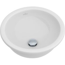 Villeroy und Boch Lavabo à encastrer sous plan Villeroy & Boch LOOP & FRIENDS 618038R1 Ø 38 cm, blanc C-plus, sans plage de robinetterie, avec trop-plein