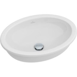 Villeroy und Boch Villeroy & Boch LOOP & FRIENDS Lavabo encastré 61552001 57 x 41 cm, blanc, sans plage de robinetterie, avec trop-plein