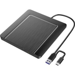 Xlyne Graveur DVD externe USB-A, USB-C®, USB 2.0 noir