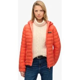Superdry Femme Veste Matelassée à Capuche Fuji Lite Cream Taille: 42