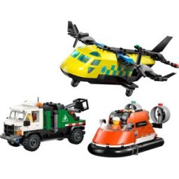Lego Avion, camion d'assistance et aéroglisseur modulable