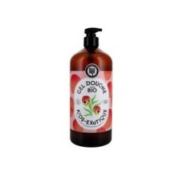Authentine Kids Authentique Gel Douch Fruits Exotiques Corps & Cheveux Bio 1 L - Flacon-Pompe 1000 ml