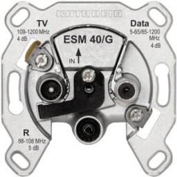 Kathrein ESM 40/G Prise antenne TV, FM, Data encastré Prise boîte de jonction