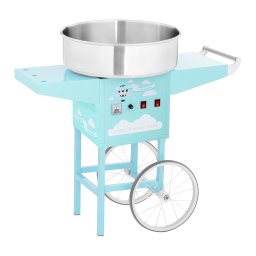 Machine à barbe à papa avec chariot - 52 cm - 1200 W - turquoise