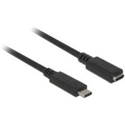 Delock Câble USB USB 3.2 Gen1 USB-C® mâle, USB-C® femelle 2.00 m noir 85542