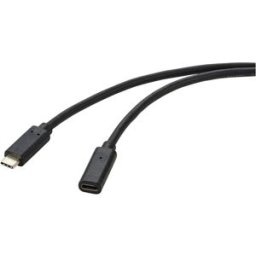 Renkforce Câble USB USB 3.2 Gen2 USB-C® mâle, USB-C® femelle 2.00 m noir gaine en PVC RF-4755222