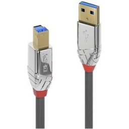 LINDY Câble USB USB 3.2 Gen1 USB-A mâle, USB-B mâle 3.00 m gris 36663