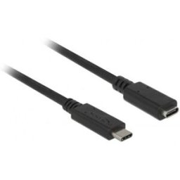 Delock Câble USB USB 3.2 Gen1 USB-C® mâle, USB-C® femelle 1.50 m noir 85534