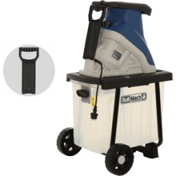 BullMach Tersic 40 L - Broyeur de branches électrique - Avec bac de ramassage