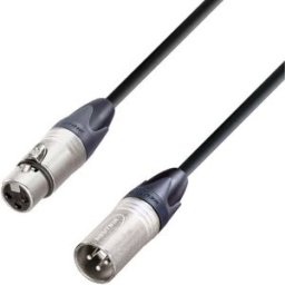 AH Cables Câble de microphone noir Mâle XLR/femelle XLR