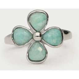 Bague Botanical avec trèfle bleu clair My Jewellery Bleu One Size femme