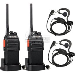Boite de 2 RT24 Retevis PMR446 avec chargeurs USB + Oreillettes