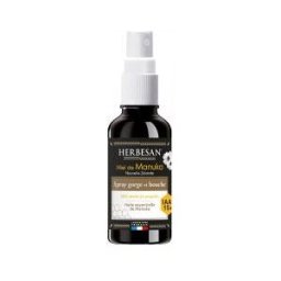 Herbesan Spray Gorge Miel Manuka IAA10+ - Flacon pulvérisateur 25 ml