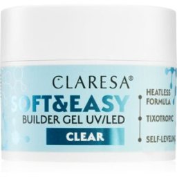 Claresa Soft&Easy Builder Gel base de vernis en gel ongles teinte Clear 45 g