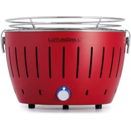 LotusGrill LG G28 U RD - Barbecue portable pour l'extérieur Mini - Coque rouge