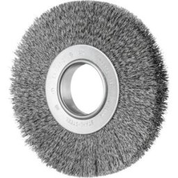 PFERD TOOLS Brosse ronde POS large non agrandie RBU Ø 180 x 25 mm alésage variable Ø fil dacier 0,30 pour support de ponçage 1 POS RBU 18025/AK32-2 ST 0,30