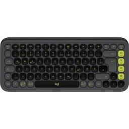 Logitech POP ICON KEYS Bluetooth Clavier allemand, QWERTZ graphite Easy Switch 3 appareils, touches multimédia, fonction Multipair
