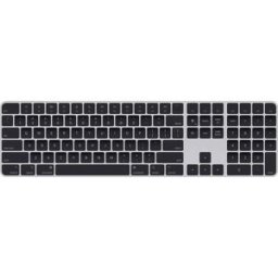 Apple Magic Keyboard Touch ID NumKey Bluetooth Clavier allemand, QWERTZ, Mac noir rechargeable, lecteur dempreinte digitale, avec clavier numérique