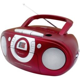 soundmaster SCD5100RO Radio-lecteur CD FM CD, AUX, Cassette, FM rouge foncé