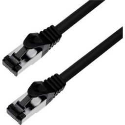 BKL Electronic 144007 RJ45 Câble réseau, câble patch CAT 8.1 S/FTP 15 m noir sans halogène 1 pc(s)