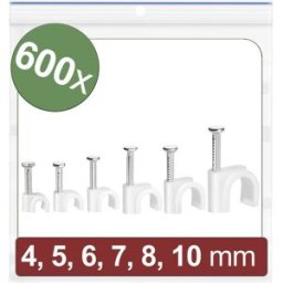 Quadrios 24CA426 Cavalier 24CA426 Plage de Ø du faisceau 2 à 10 mm blanc 600 pc(s)
