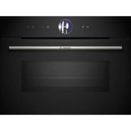 Bosch Série 8 Four encastrable compact avec fonction micro-ondes 60 x 45 cm Noir CMG7761B1