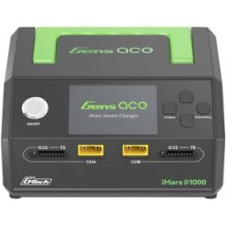 Gens ace Chargeur de modélisme 25 A Li-polymère, Li-ion, LiHV, LiFePO, NiMH Double sortie de charge, Détection daccu, Fonction déchargement, Fonction de charge
