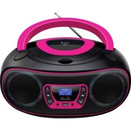 Denver TDB-212P Radio-lecteur CD DAB+, DAB, FM AUX, USB, Bluetooth, CD noir, rose