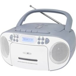 Reflexion Tragbarer Radiorecorder Radio-lecteur CD DAB+, FM, DAB AUX, CD, Cassette, USB blanc, bleu