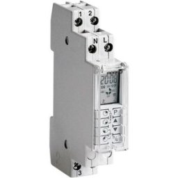 Wallair 1IO1071 Minuterie numérique programme hebdomadaire 3500 W IP40 réserve de marche
