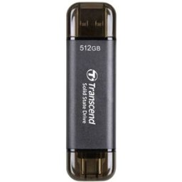 Transcend ESD310C 512 GB Disque dur externe SSD USB 3.1 (2è gén.), USB-C® noir TS512GESD310C
