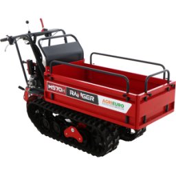 AgriEuro Premium Brouette motorisée à chenilles extensible Ranger M570 H-E - Moteur Honda GX200 - Démarrage électrique