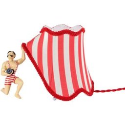 Seletti - Lampe de table Circus - Rouge - Tissu polyester - Designer Uto Balmoral